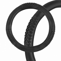 Оплетка SKYWAY Comfort-1 XL (420-430мм) Черная экокожа /10шт